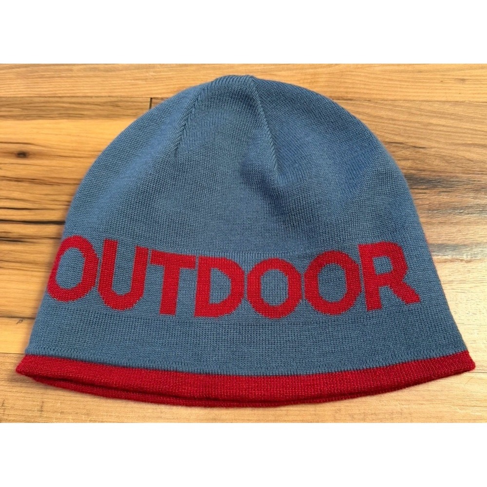 Outdoor Research OR Wool Blend Beanie Gray Ski Hiking Winter Hat Skull Cap OS